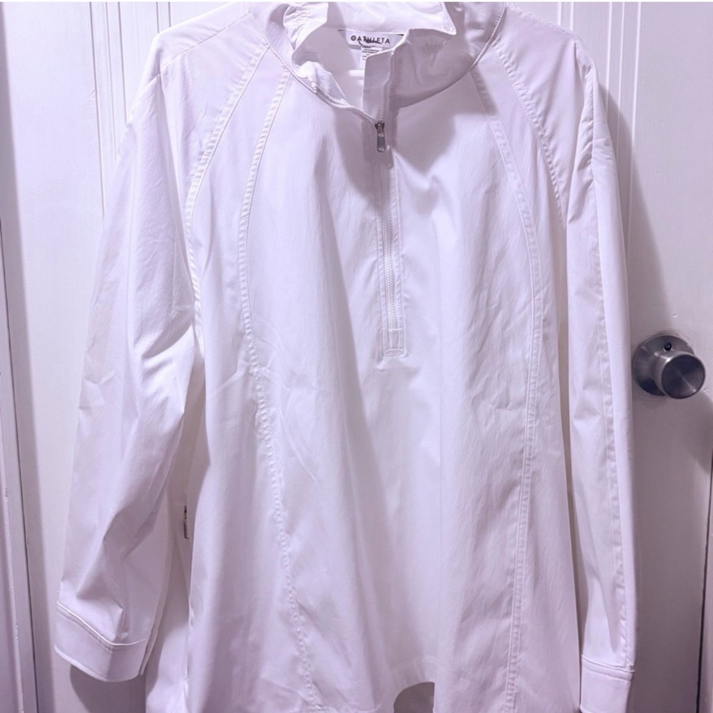 Athleta Bright White Zip-Up Jacket NWOT